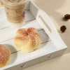 Factory-customized wooden hollowed-out trays for bar celebrities, simple and niche tea sets, and dining trays with customized appearances for wholesale Specification image